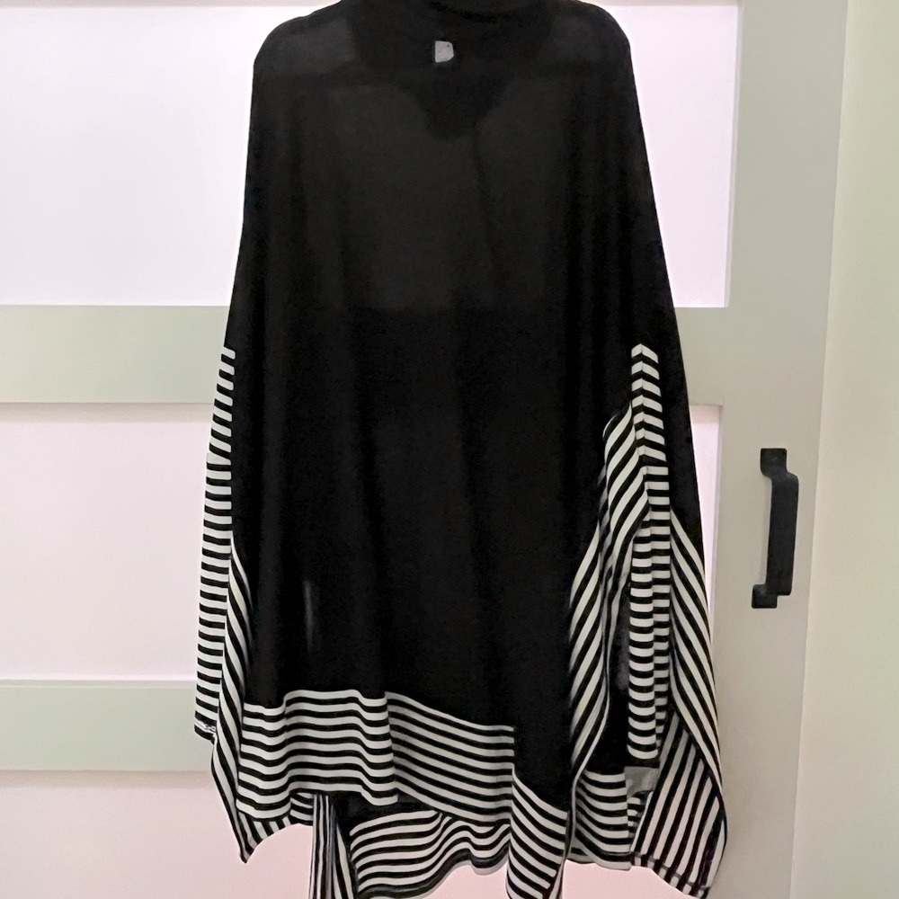 Black and White Striped Women's Tunic